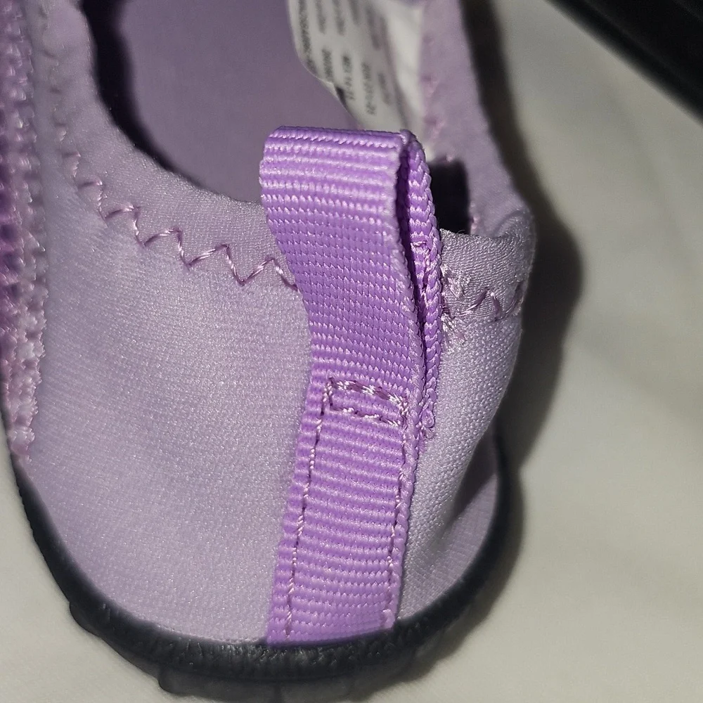 Wonder Nation Toddler Girls Size 7/8 Purple Water Shoe New